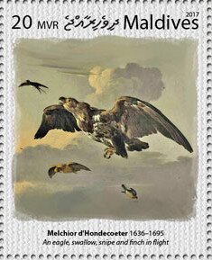 "An Eagle, Swallow, Snipe ...", by M. d'Hondecoeter
