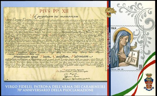 Virgo Fidelis Patroness of the Carabinieri