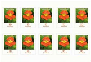 Mini Sheet, Tropaeolum, Germany, Federal Republic,  , Flowers, Plants (Flora)
