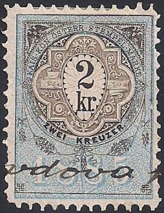 Stempel Marke 1885 2kr