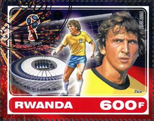 Stamp, Zico, Cinderellas,  , Famous People, Football (Soccer), Sports