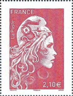 Stamp, Marianne L'Engagee, France,  , Women