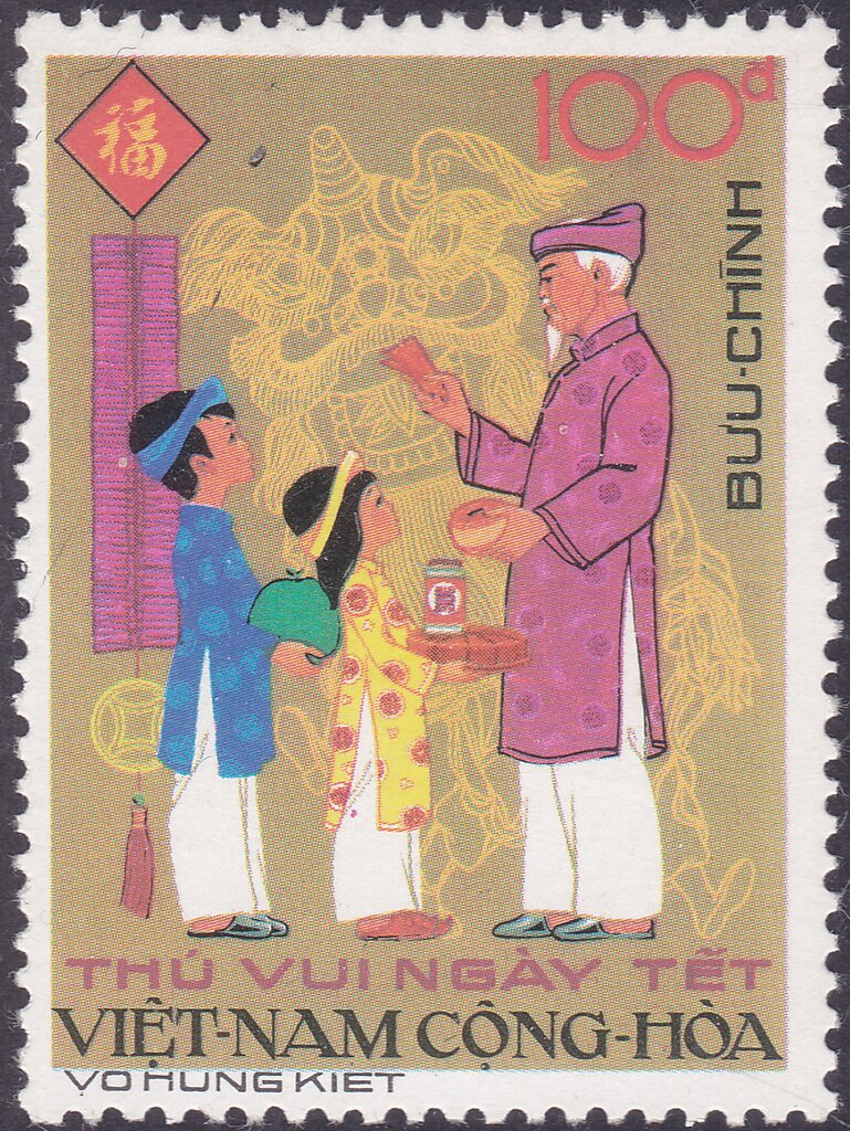 Bringing New Year Gifts and Wishes