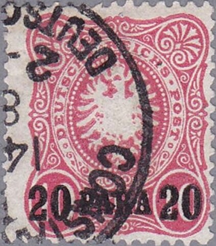 overprint on Reichpost