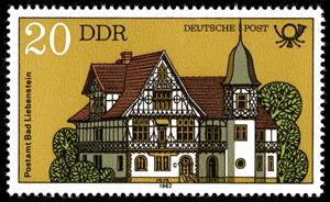 Stamp, Post Office Bad Liebenstein, Germany, Democratic Republic,  