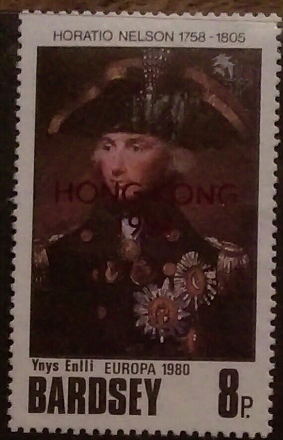 Hong Kong 1994 overprint of Nelson Europa 1980