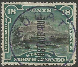Mt. Kinabalu Overprinted "POSTAGE DUE"