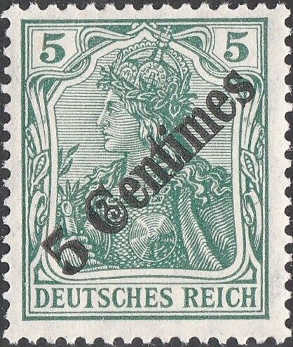 Overprint on "Germania"