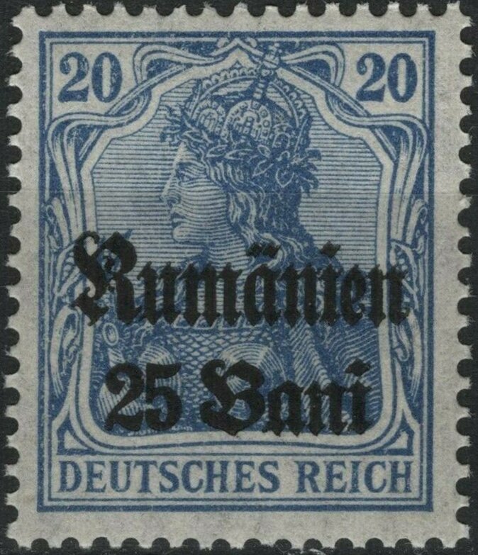 overprint on "Germania"