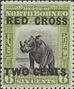 Sumatran Rhinoceros - surcharged