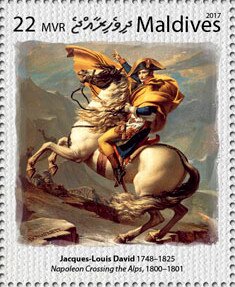 "Napoleon Crossing the Alps" (1800-1), by Jaques-Louis David