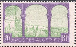 Stamp, Bay of Algiers, Algeria,  