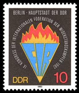Stamp, FIR Emblem, Germany, Democratic Republic,  