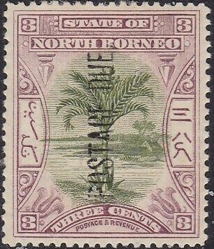 Sago Palm Overprinted with Period at End