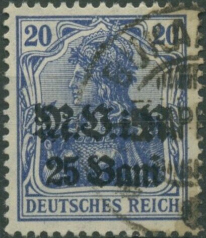 overprint on "Germania"