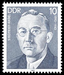 Stamp, Siegfried Rädel (1893-1943), Germany, Democratic Republic,  