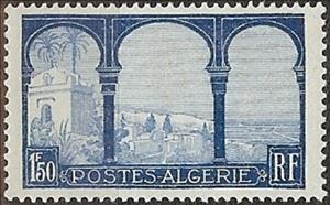 Stamp, Bay of Algiers, Algeria,  