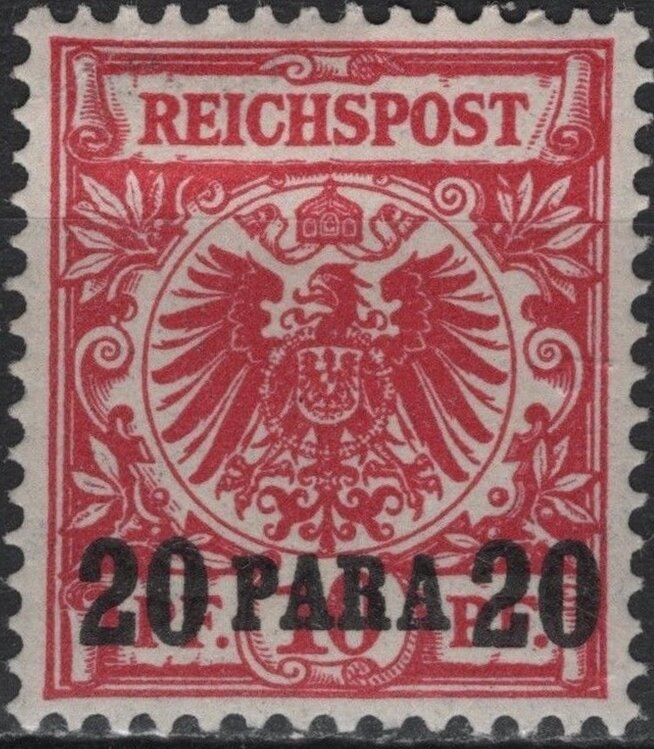 overprint on Reichpost