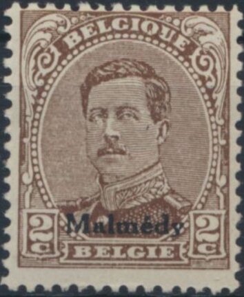 › Overprint "Malmédy" on King Albert I