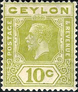 Stamp, King George V., Sri Lanka,  , Heads of State, Kings