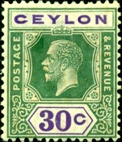 Stamp, Issues of 1921-1933, Sri Lanka,  