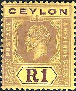 Stamp, Issues of 1921-1933, Sri Lanka,  