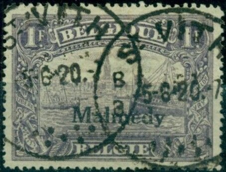 › Overprint "Malmédy" on Antwerp