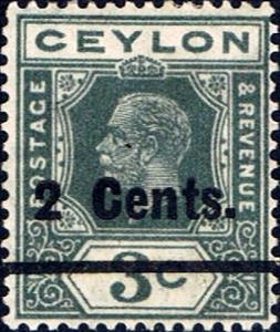 Stamp, Surcharged, Sri Lanka,  