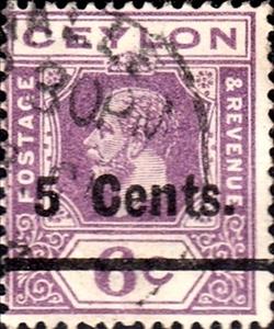 Stamp, Surcharged, Sri Lanka,  