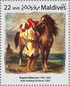 "Arab Saddling his Horse" (1855), by Eugène Delacroix