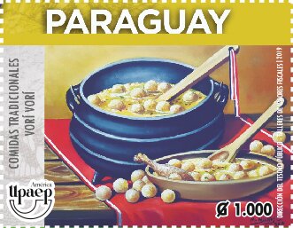 Stamp, Vori Vori, Paraguay,  , Food, Gastronomy