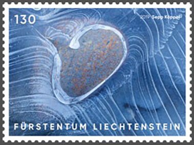 Stamp, Artistic Photography : Ice, Liechtenstein,  , Photography