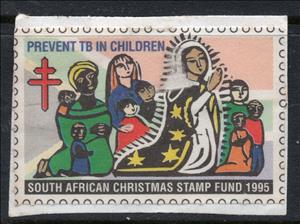 Stamp, Tuberculosis, Cinderellas,  , Children, Christmas, Tuberculosis / TBC, Women