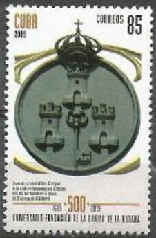 Stamp, 500th Anniversary of Founding of Havana, Cuba,  , Coats of Arms