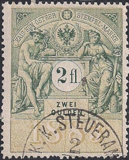 Stempel Marke 1883 2fl