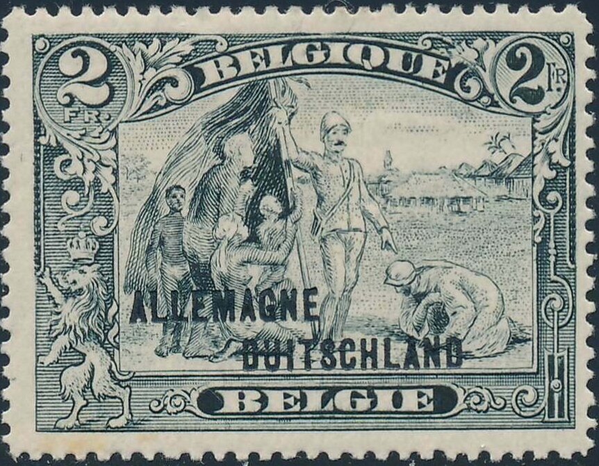 Surcharge "Allemagne Duitschland" on Congo