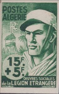 Stamp, Legionaire, Algeria,  , Army, Headgear