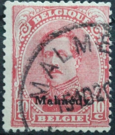 › Overprint "Malmédy" on King Albert I