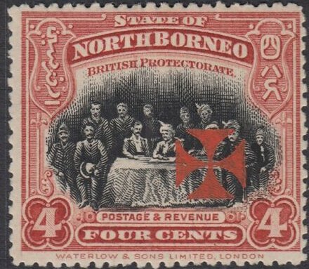Signing Treaty with Sultan of Sulu with Maltese Cross