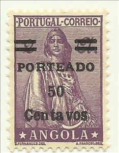 Stamp, Ceres, Postage Due, Angola,  