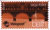 Stamp, Poultney Bridge MMS Red, Personalized and Private Mail Stamps,  , Bridges, Postal Services