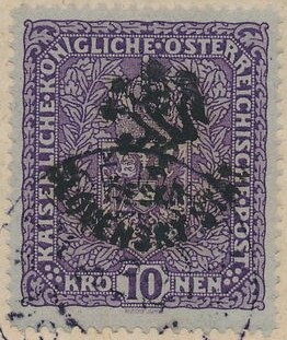 Austria Stamps Overprinted "ČESKO-SLOVENSKÝ STÁT" and Lion