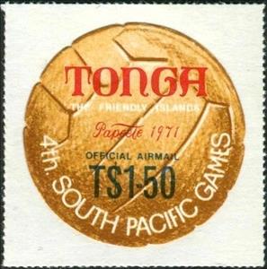 Stamp, Football, Tonga,  , Sports