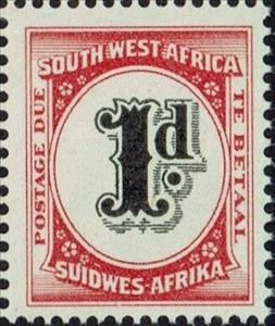 Stamp, 1p, South-West Africa,  