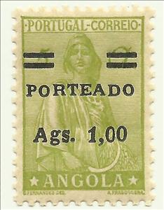 Stamp, Ceres, Postage Due, Angola,  
