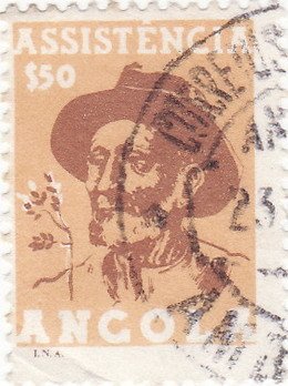 Stamp, Settler [Wit legend I.N.A.], Angola,  