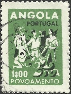 Stamp, New Settlers, Angola,  