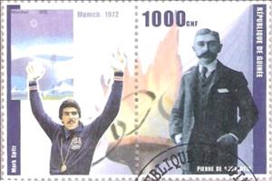 Se-tenant, Mark Spitz, Cinderellas,  , Olympic Games, Swimming