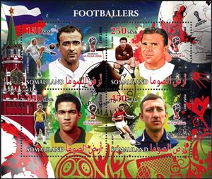 Mini Sheet, Footballers, Cinderellas,  , Famous People, Football (Soccer)