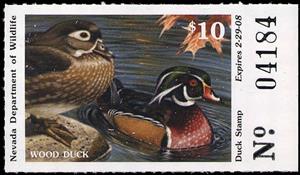 Stamp, Wood Duck, United States of America,  , Animals (Fauna), Birds, Ducks, Hunting